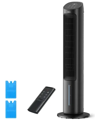 Torenventilator 101 cm, Verdunstungskühler, 80° Oszillation, Fernbedienung
