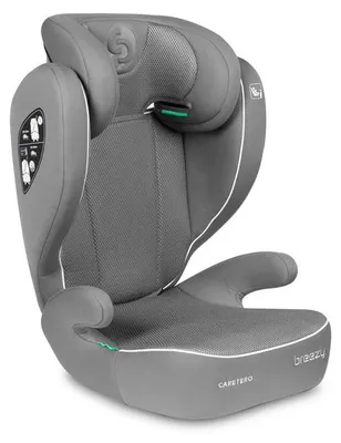 Caretero Breezy i-Size Kindersitz 2-in-1, Grau, 100–150 cm, 4–12 Jahre