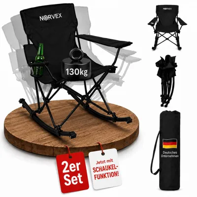 Obrázok produktu pre Skladacia turistická stolička s taškou a držiakom na poháre (2 kusy)