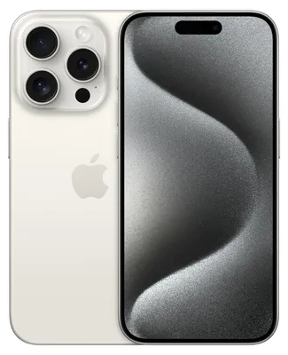 Produktbild von Apple iPhone 15 Pro 15,5 cm (6.1") Dual-SIM iOS 17 5G USB Typ-C 1 TB Titan, Weiß