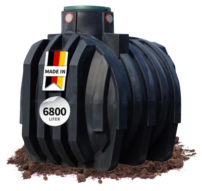 Productafbeelding van 4rain MONO ondergrondse regenwatertank 6800 L incl. tankafdekking, AI-gegenereerde afbeelding