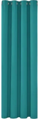 Image de Rideaux occultants avec œillets, rideaux thermiques, protection contre le froid, protection contre la chaleur, 160x132 cm, turquoise, 1 pièce