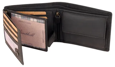 Produktbild von Benthill Geldbörse Herren Leder - Echtleder Geldbeutel mit RFID-Schutz - Slim Portemonnaie für Herren