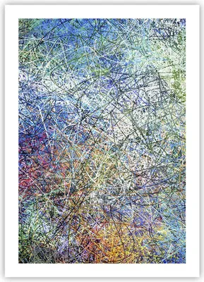 Produktbild von Poster - Poster ohne Rahmen - Abstraktion modern - 50x70 cm - Wand Bild - Wanddeko - Wandbilder - Kunstposter - Wandposter - Bilder - Kunstdruck - Wanddekoration - Wandbild - P2XPA50x70-3668