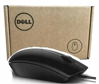 Produktbild von Neue schwarze optische Dell MS116 Maus USB 1000DPI starke Maus