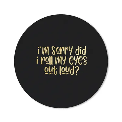 Produktbild von MuchoWow® Mauspad Mousepad Zitat - Augen - Gold - Schwarz 20x20 cm - Mousepads - Maus Mat - Pad - Mausunterlage - Schreibtischmatte