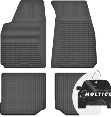Immagine prodotto di Tappetini in gomma con bordo Tappetini in gomma per auto Tappetini in gomma per auto con montaggio preciso Set di 4 pezzi - adatto per Audi 80 B3 1986-1991