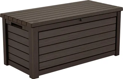 Zdjęcie produktu dla Skrzynia ogrodowa Keter "Northwood" 623L - brązowa - 155x72x70 cm - pokrywa z obciążeniem do 270 kg - zamykana na klucz