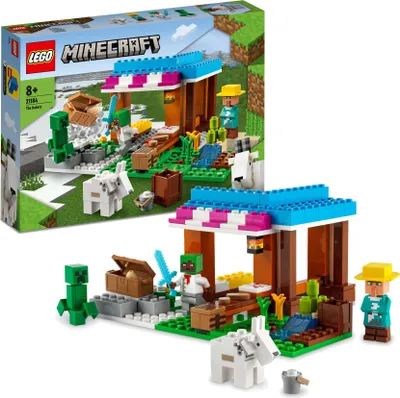 Produktbild von LEGO 21184 Minecraft Die Bäckerei modulares Set mit Creeper- und Ziege-Figur