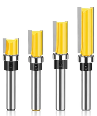 Produktbild von Oberfräser Kantenfräser Profilfräser - 8 mm Schaft - Ø 12,7 mm - 4 Stück - Hartmetall