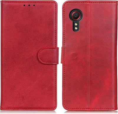 Produktbild von Samsung Galaxy Xcover 7 Hülle - Coverup Luxus Klapphülle - Rot