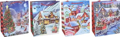 Immagine prodotto di Sacchetto regalo S 18x24x8,5 cm NATALE
