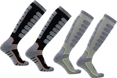 Obrázek produktu pro Pár lyžařských ponožek z merino vlny, termální podkolenky, zimní ponožky pro snowboarding, pánské a dámské