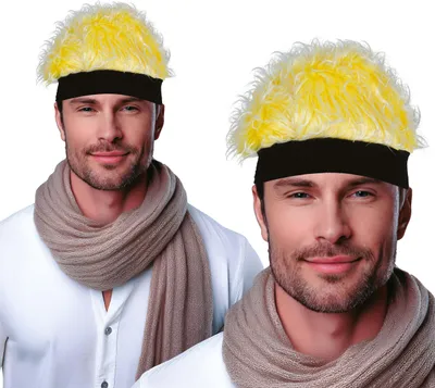Immagine prodotto di Accessorio per capelli di Carnevale delle Culture del Mondo Copricapo Biondo Festività, Colore: Giallo / Nero