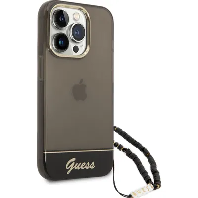 Obrázek produktu pro Guess Translucent Pearl Strap - pouzdro pro iPhone 14 Pro (černé)