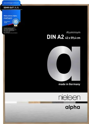 Produktbild von nielsen Aluminium Bilderrahmen Alpha, 42x59,4 cm (A2), Eiche