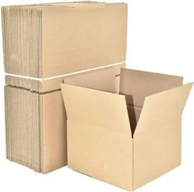 Produktbild von Faltkartons Kartonbox zum Verpacken 250 x 250 x 150 mm, 50 Stück