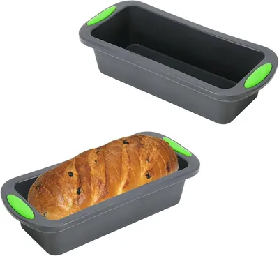 Produktbild von 2 Silikon-Brotbackformen, hitzebeständige Kastenformen für Brot, Kuchen, Lasagne und Brownies, 28 x 12.5 x 5.5 cm