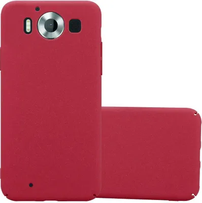 Produktbild von Cadorabo Schutzhülle für Nokia Lumia 950 Hülle in Rot Etui Hard Case Handyhülle Cover
