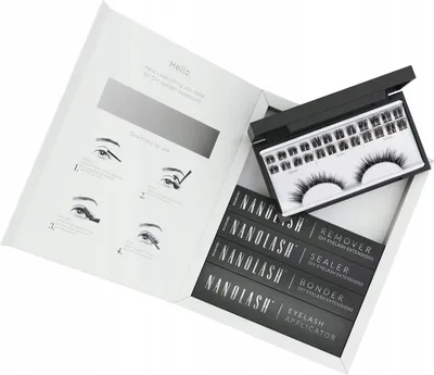 Produktbild von Set zur cluster wimpern zur DIY Wimpernverlängerung zu Hause Nanolash HEARTBREAKER