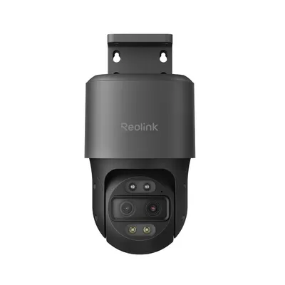 Immagine prodotto di Reolink TrackMix PoE, telecamera di sorveglianza PTZ PoE da esterno 4K 8 MP, doppio obiettivo, zoom 6x, visione notturna a colori, riconoscimento AI, tracciamento automatico, audio bidirezionale, grigio