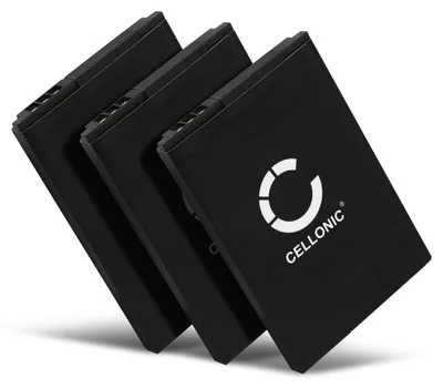 Image de CELLONIC 3x Batterie pour Téléphone sans fil Compatible avec Siemens Gigaset SL400, Gigaset SL450HX, Gigaset SL78H, 4250366817255 - (850mAh, 3.7V)