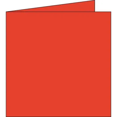 Zdjęcie produktu dla Clairefontaine 22848C, Standardowa kartka z życzeniami, Czerwony, 210 g/m², 135 mm, 135 mm, Francja