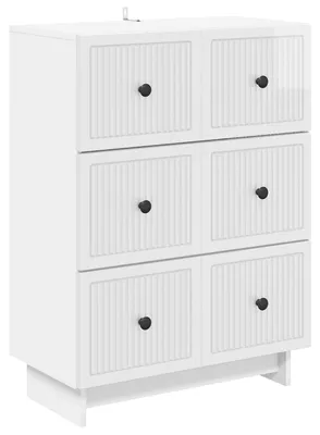 Obrázek produktu pro Skříň se zásuvkami Bílá s vysokým leskem 66 x 34,5 x 90 cm