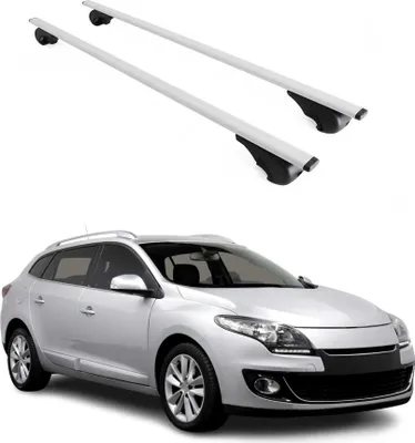 Immagine prodotto di Barre portatutto trasversali per Renault Megane 2009-2016, colore ferro argento