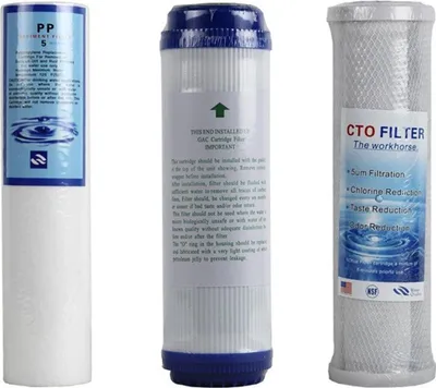 Produktbild von 3-Stufen Vorfilter System Wasserfilter 1Zoll IG für Wasserversorgung Haus/Garten