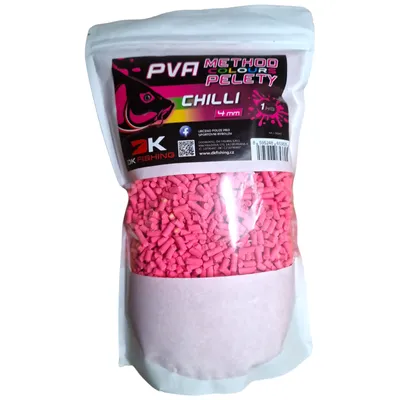 Produktbild von DK Fishing PVA-Pellets, Methode, Farbe: Chili, 1 kg