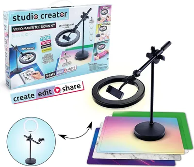 Produktbild von Studio Creator - Video-Erstellungs-Set Video Maker DIY Ringlicht Ringleuchte light Content Kinder