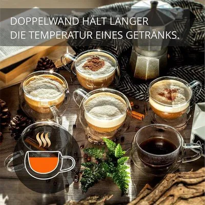 Produktbild von Famanu Teegläser-Set – – Kaffeegläser von 6
