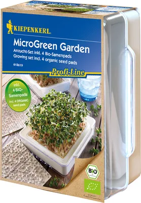 Produktbild von Kiepenkerl Anzuchtset MicroGreen Garden Radieschen Rucola Senf Kresse 1 Stück