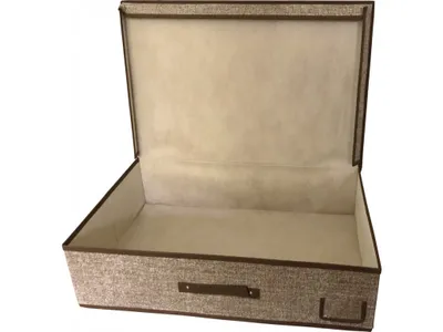 Obrázek produktu pro DUE ESSE, Textilní skladovací úložný box 60x40x16 cm, hnědý