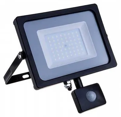Immagine prodotto di V-TAC PRO VT-30-S faro led 30W ultra slim nero con sensore PIR bianco caldo 3000K IP65 - SKU 460