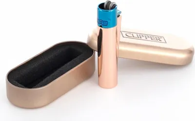 Produktbild von Clipper Metall Feuerzeug: Horizon V1 (Blau Rose)