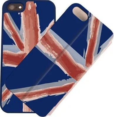 Produktbild von i-Paint UK, Cover, Apple, iPhone 5, 5S, Blau, Rot