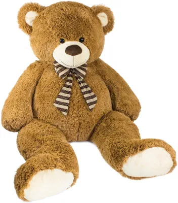 Produktbild von BRUBAKER Riesiger XXL Teddybär 150 cm groß Braun mit einem 'LOVE' Plüschherz