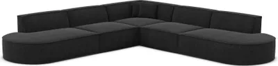 Produktbild von Strukturstoff Ecksofa Brevia Schwarz