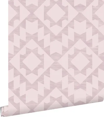 Zdjęcie produktu dla ESTAhome Tapeta Aztecki dywan Marrakesz liliowym różu 53 cm x 10.05 m