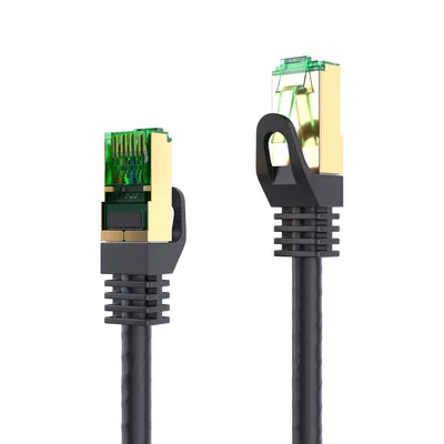 Image de Câble LAN 10m Cat.7 Câble brut Câble patch CAT.7 (S/FTP) Câble réseau Ethernet Cat5 Connecteur RJ45 (1x)