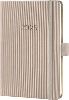 Produktbild von SIGEL C2561 Wochenkalender Conceptum 2025 - ca. A6 - taupe - Hardcover - 2 Seiten = 1 Woche - 176 S. - PEFC-