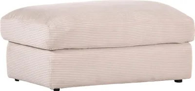 Produktbild von Hocker Lissone mit modernem Design und bequemer Polsterung, nutzbar als Fußablage oder zusätzliche Sitzgelegenheit