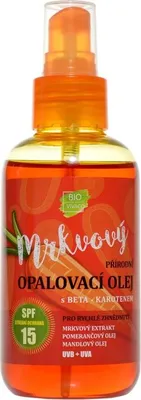 Produktbild von Vivaco - 100% Natural suntan oil with carrot extract SPF 15 150ml