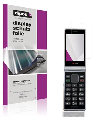 Produktbild von 4x Schutzfolie für TTfone TT990 4G klar Displayschutzfolie Folie Display Schutz dipos