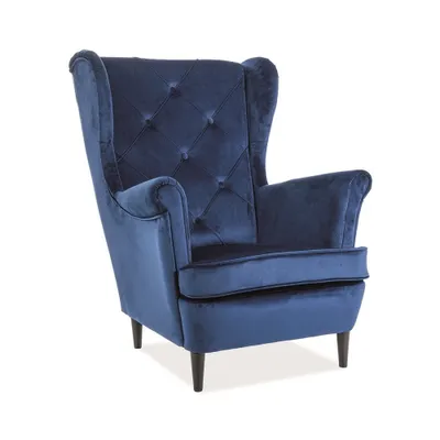 Image de Fauteuil tapissé DANYLO - bleu 2