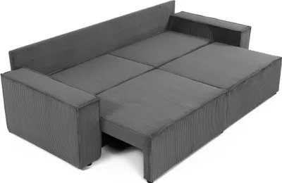 Produktbild von MIRJAN24 Sofa Karl Cord mit L-Funktion, Wohnzimmer Couch mit zwei Bettkästen und Schlaffunktion (Farbe: Poso 02)