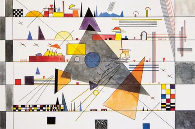 Obrázok produktu pre Wassily Kandinsky umelecká tlač obrazu - Horizontálne, 1924 (120 x 180 cm)