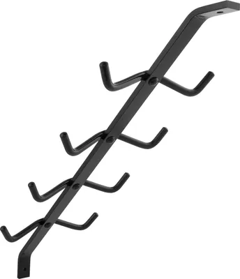 Produktbild von Garderobenarm Neper mit 4 Doppelhaken ohne Auflage, Aluminium schwarz